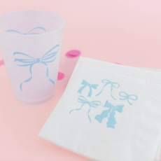 Blue Bow Cups (set of 6)