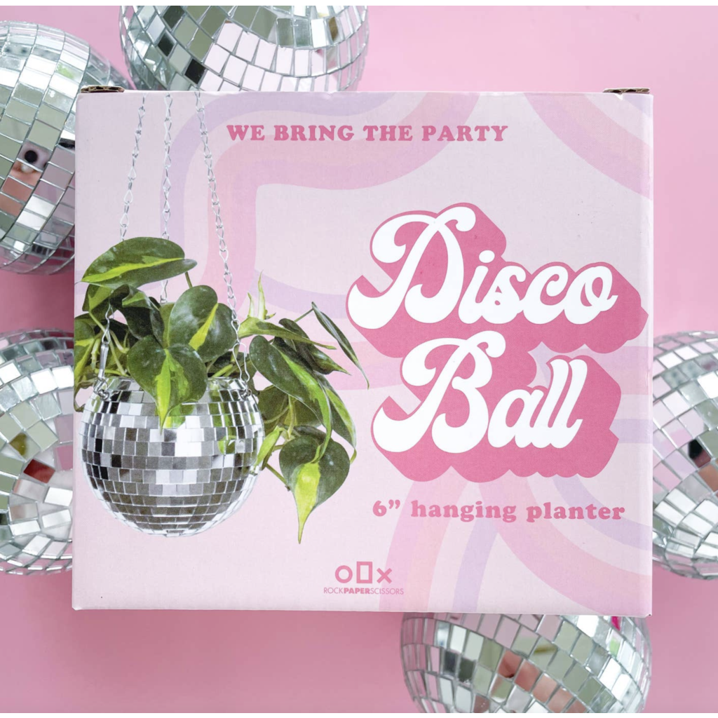 Disco Ball Hanging Planter