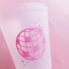 Disco Ball Frosted Cups