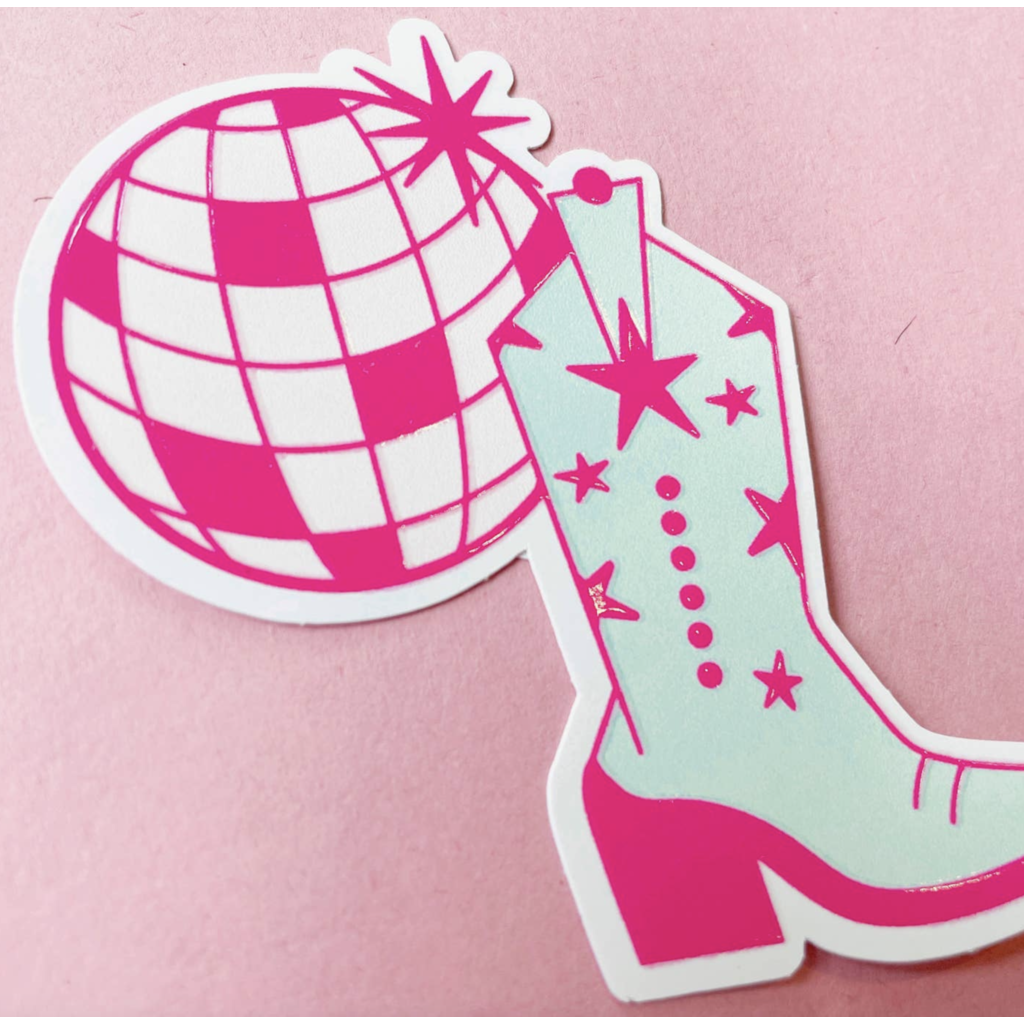 Disco Cowgirl Sticker