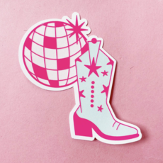Disco Cowgirl Sticker