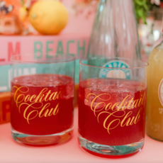 Gold Cocktail Club Cocktail Glass