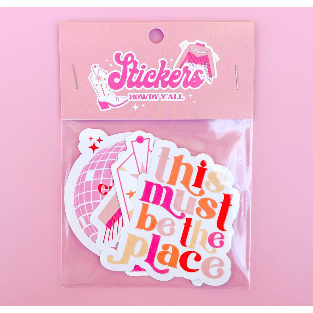 Howdy Y'all Sticker Pack Of 4