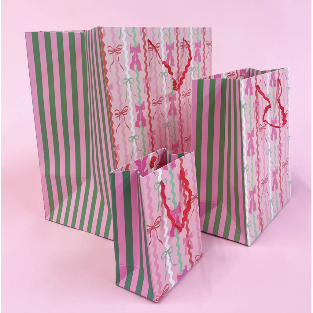 Ric Rac Bows Gift Bag with Tag