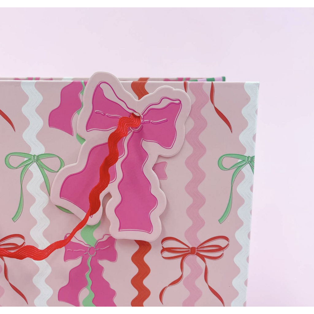 Ric Rac Bows Gift Bag with Tag