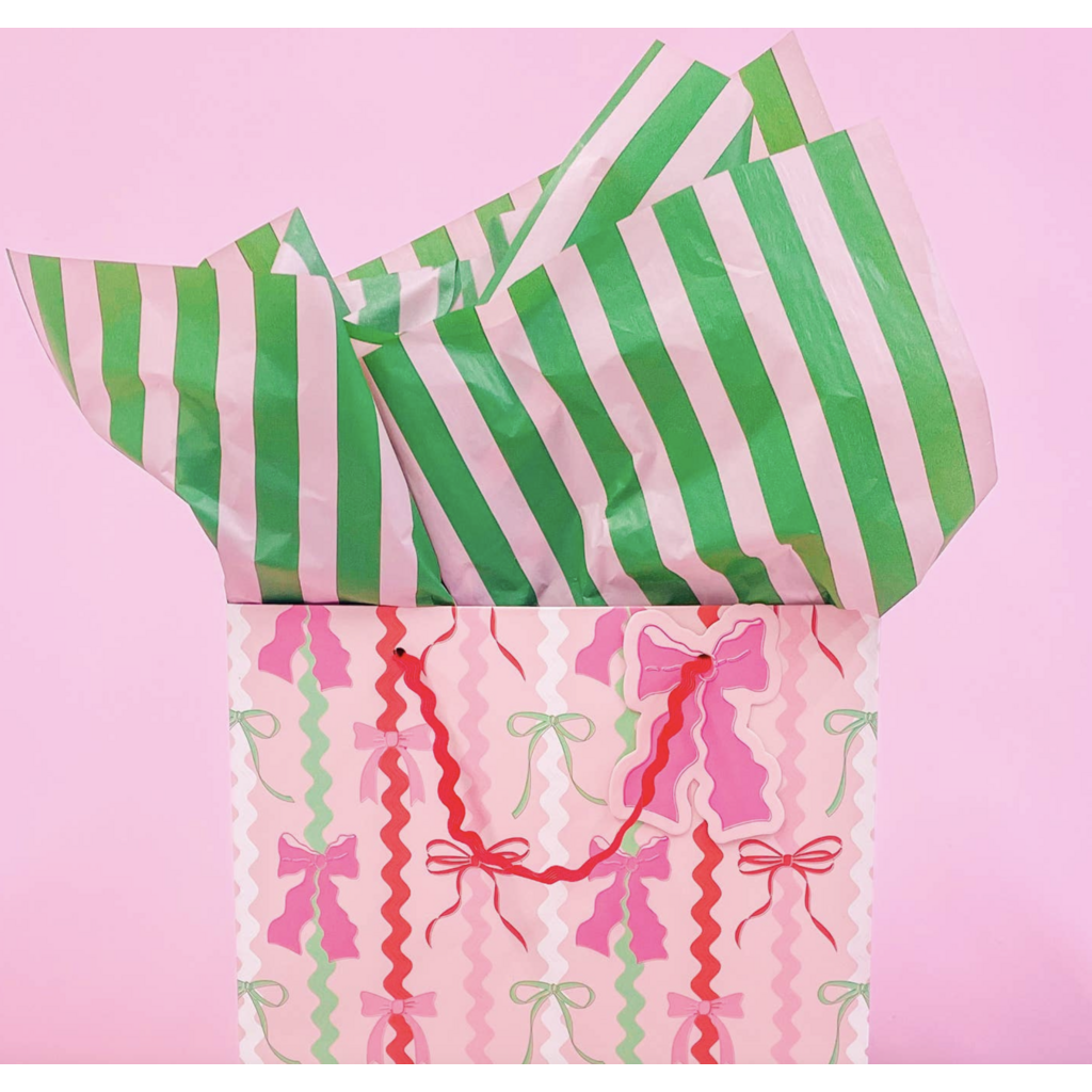 Ric Rac Bows Gift Bag with Tag