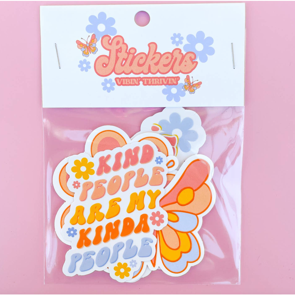 Vibin' Thrivin' Sticker Pack Of 4