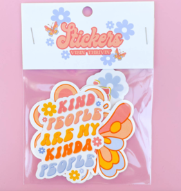 Vibin' Thrivin' Sticker Pack Of 4