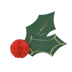 Holly Honeycomb Place Cards