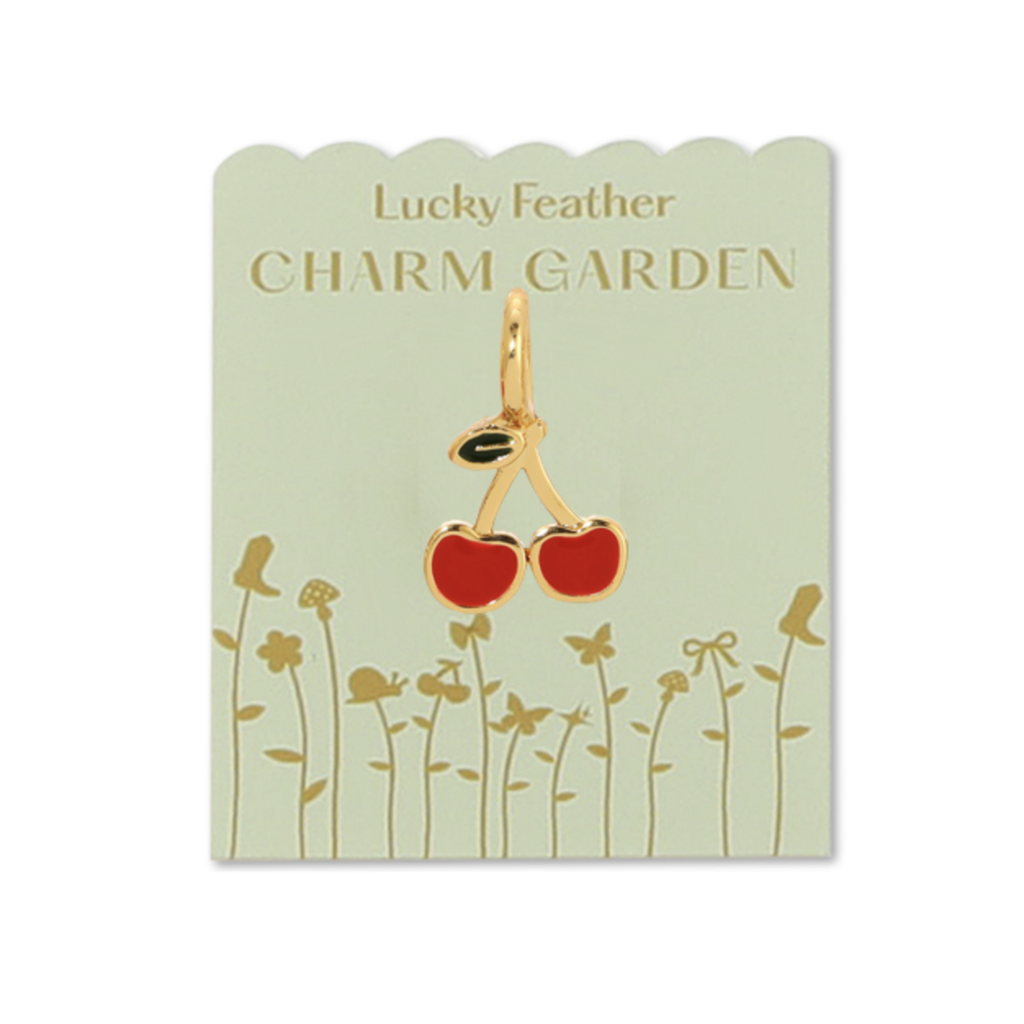 Gold Cherry Charm