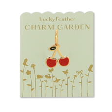 Gold Cherry Charm