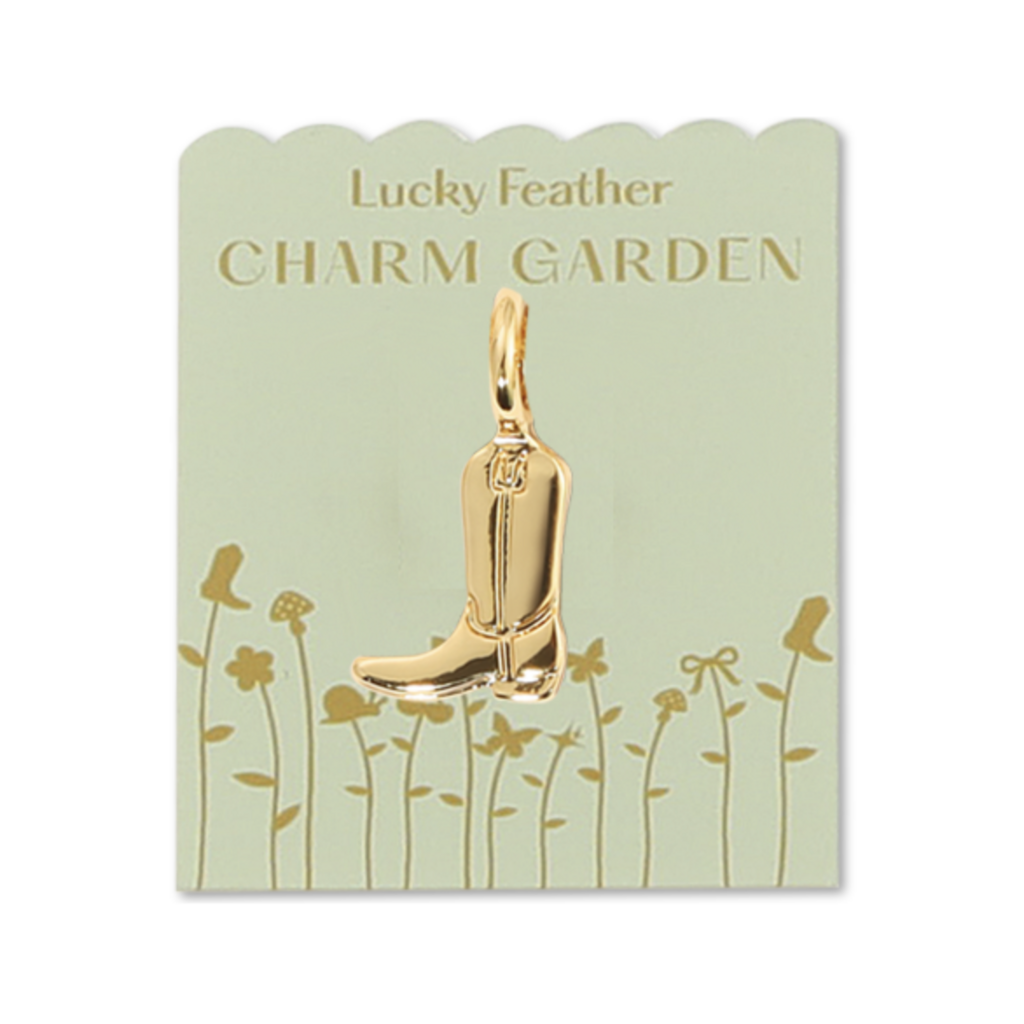 Charm Garden Gold Cowboy Boot Charm