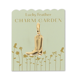 Charm Garden Gold Cowboy Boot Charm