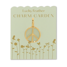 Charm Garden Gold Peace Charm