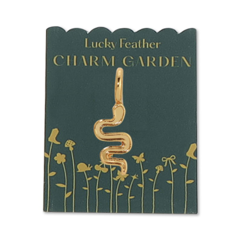Charm Garden Gold Snake Charm