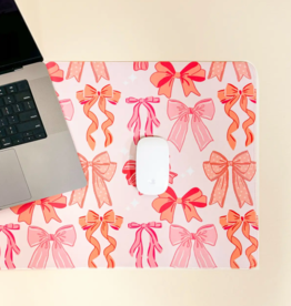 Blushing Bows Style Station Desk Mat