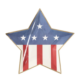 Demin & Stripes Star Shaped Plates