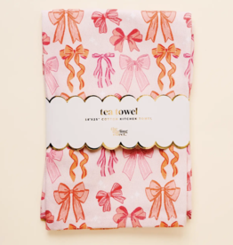 Blushing Bows Tea Towel