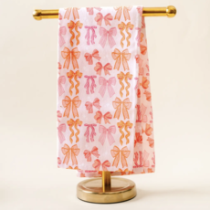 Blushing Bows Tea Towel