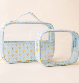 Marigold Lane Blue Clearly Chic Cosmetic Bag Set
