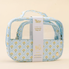 Marigold Lane Blue Clearly Chic Cosmetic Bag Set