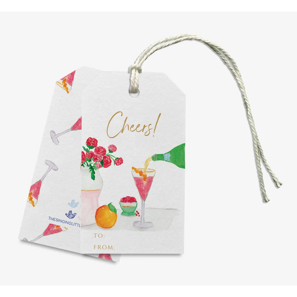 Cocktail Scene Cheers Gift Tags