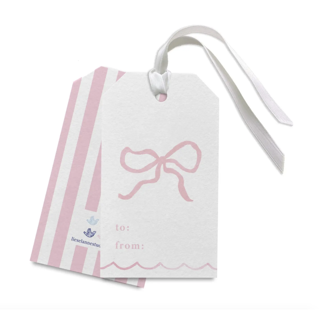 Pink Bow Gift Tags