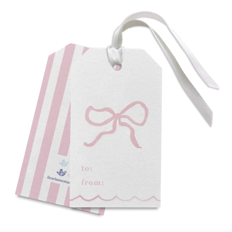 Pink Bow Gift Tags