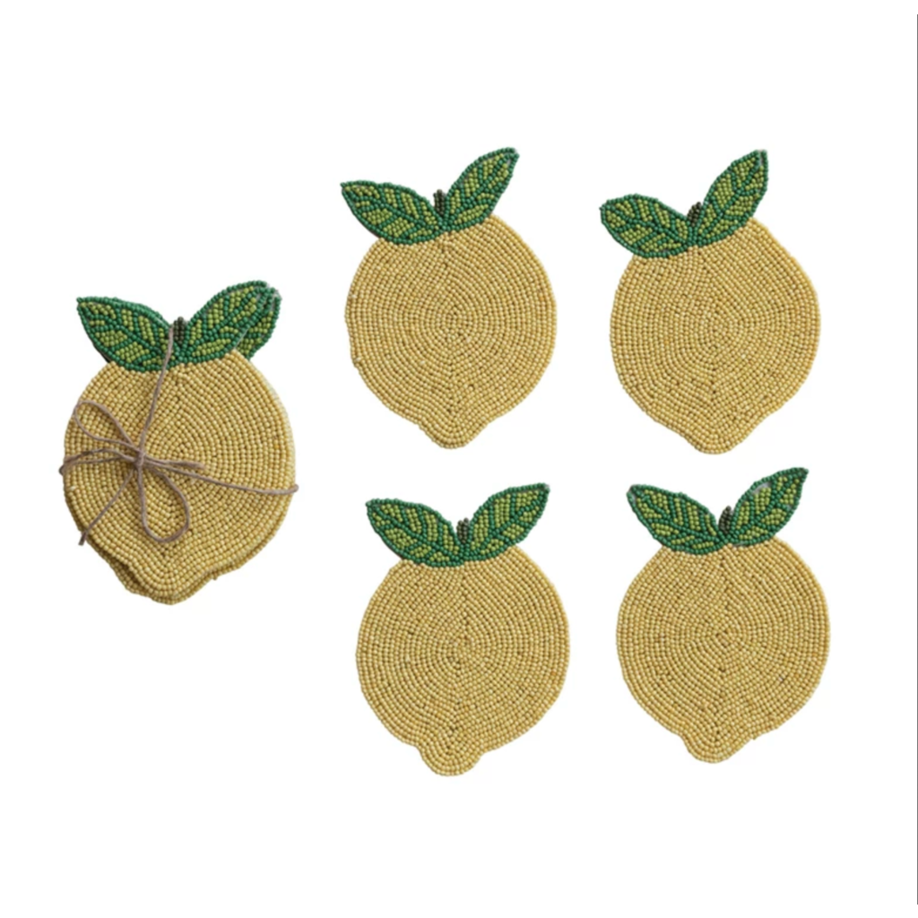Lemon Coasters - Set of 4