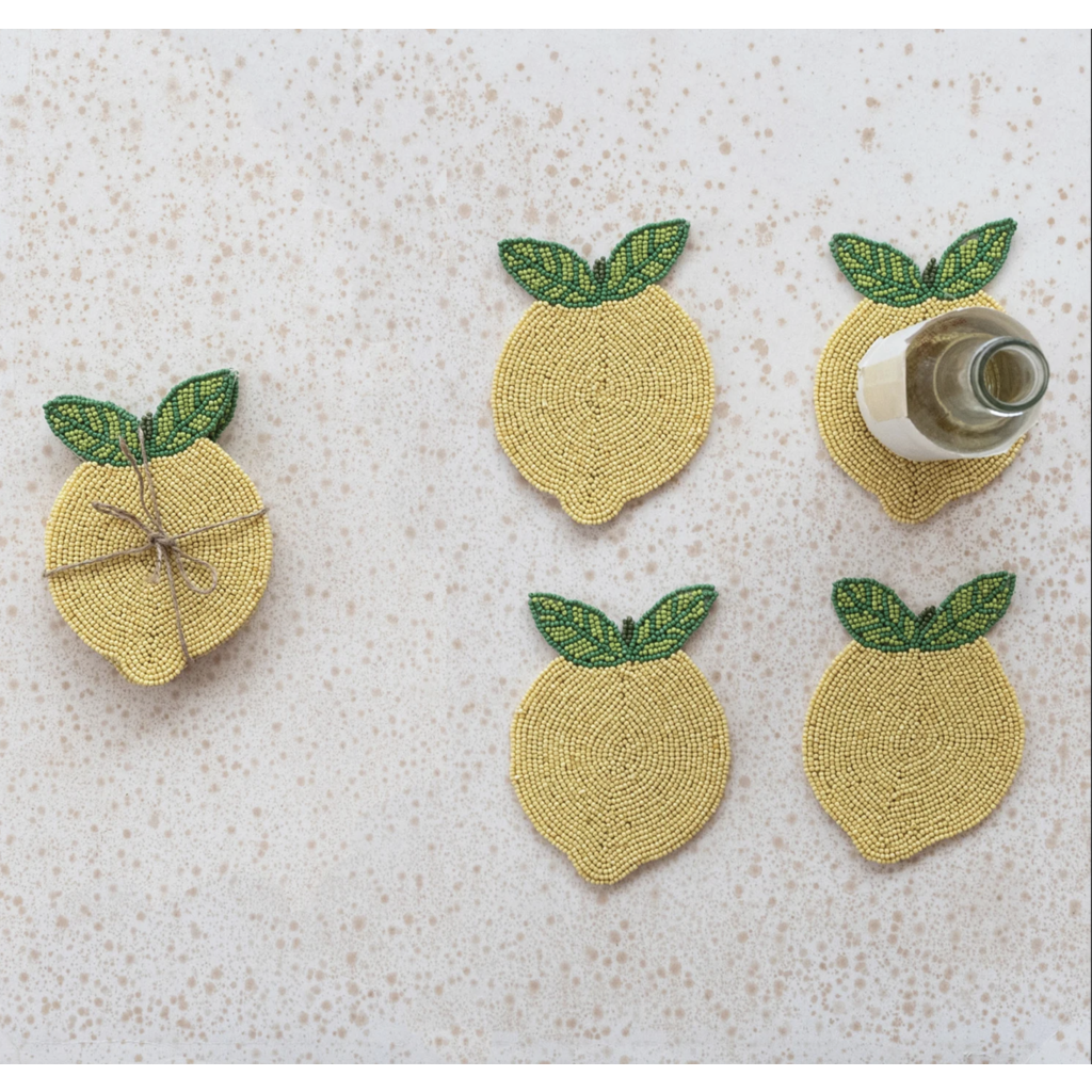 Lemon Coasters - Set of 4