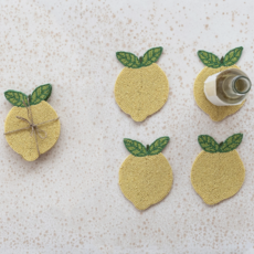 Lemon Coasters - Set of 4
