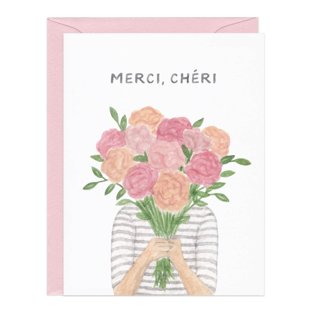 Merci Cheri Thank You Card