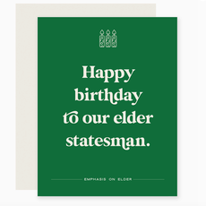 Elder Statesman Birthday Card