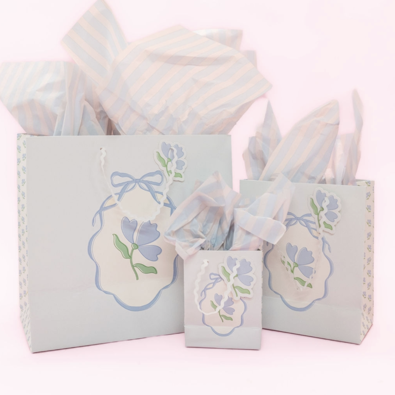 Blue Belle Flowers Gift Bag