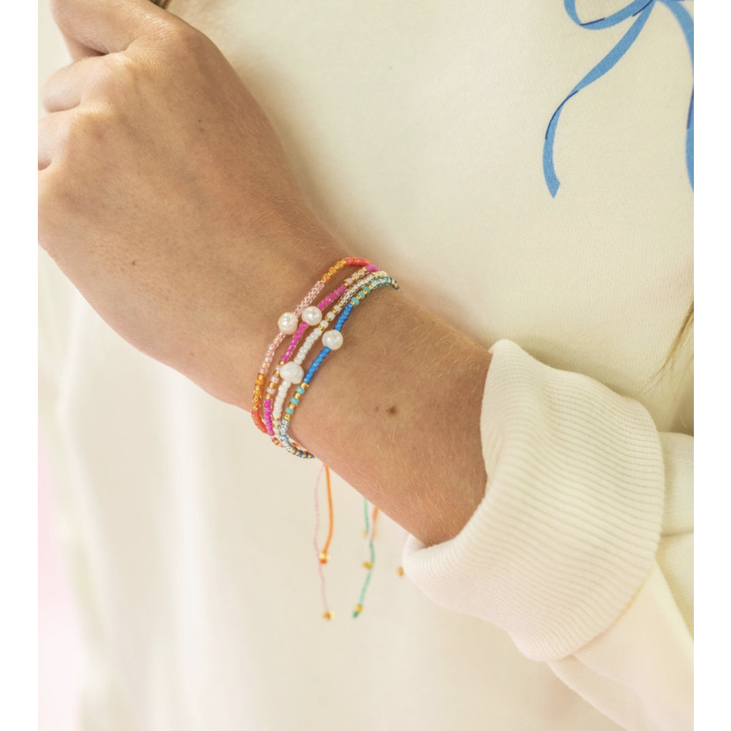 Sprinkles Beaded Pearl Bracelets