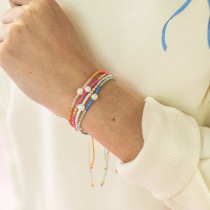 Sprinkles Beaded Pearl Bracelets