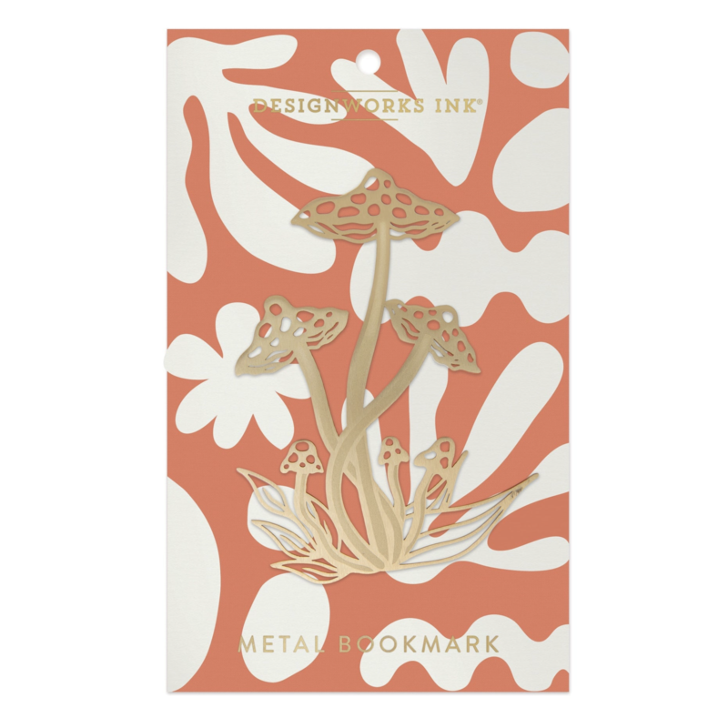 Mushroom Brass Bookmark