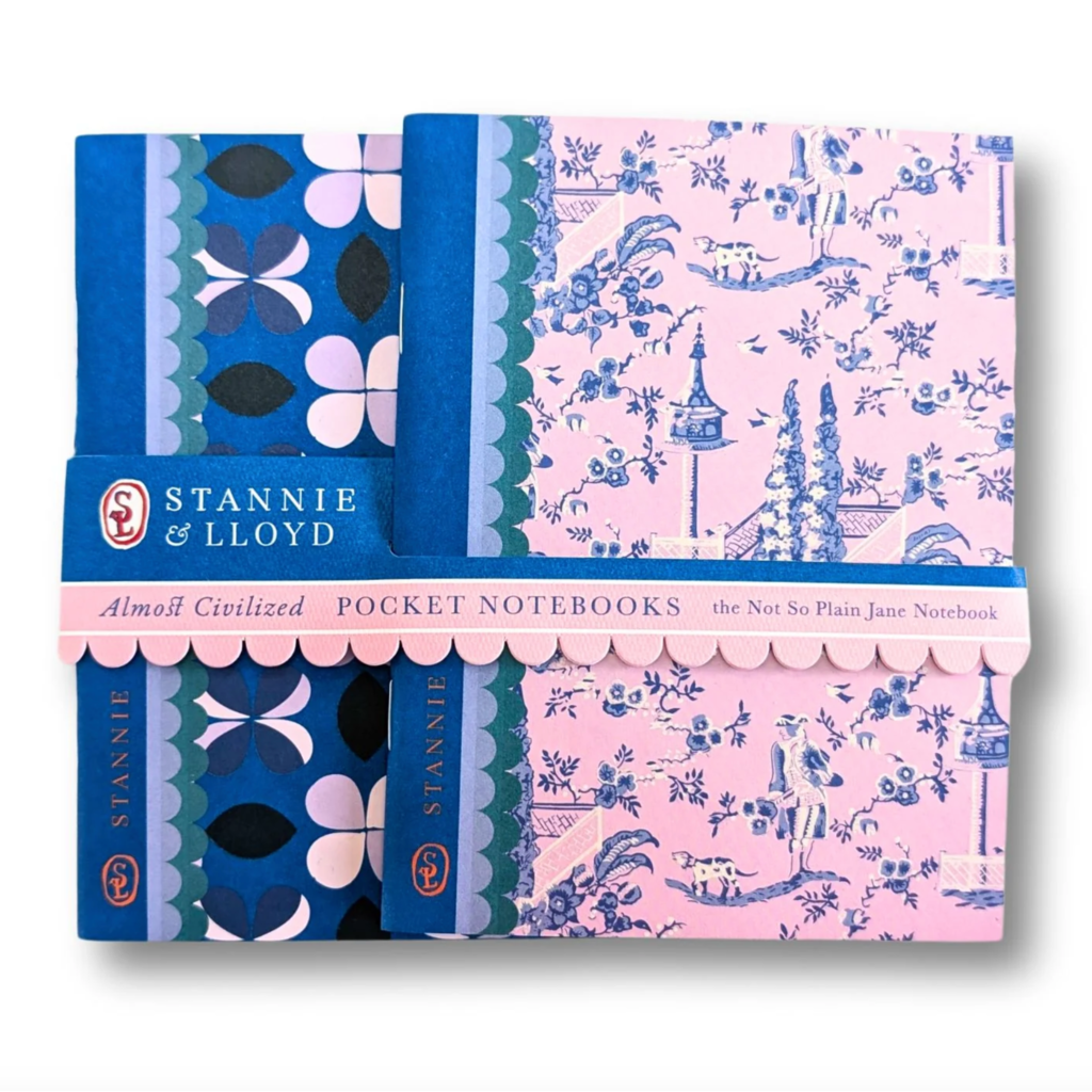 Modern Toile Pocket Notebook Duo