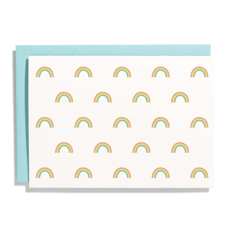 Rainbow Pattern Letterpress Card Box Set