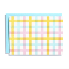 Plaid Pattern Letterpress Card Box Set