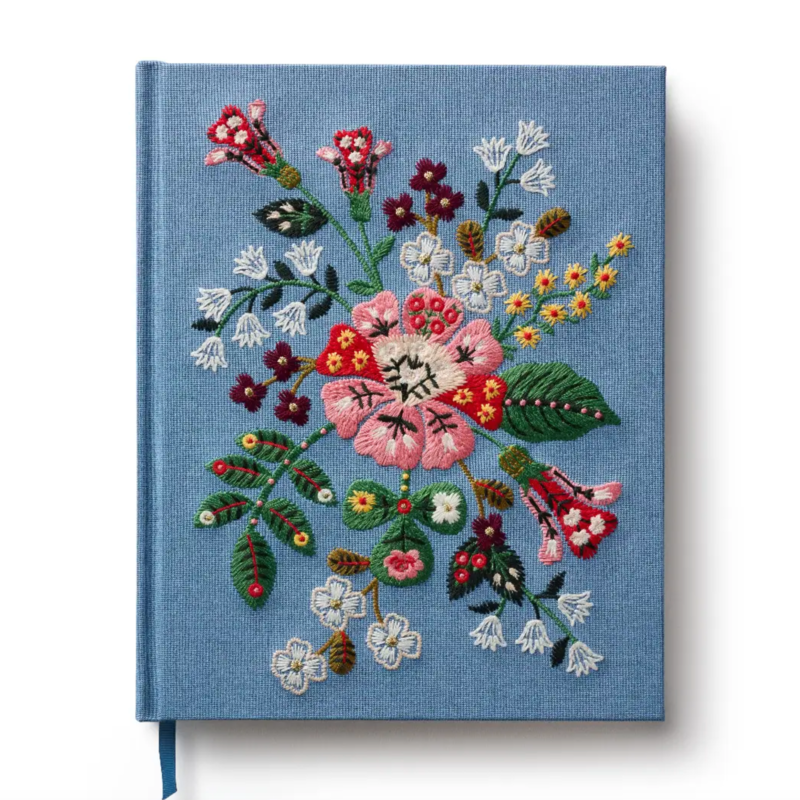Gracie Embroidered Sketchbook
