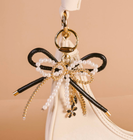 Luxe Glam Layered Bows Bag Charm