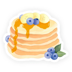 Pancake Stack Vinyl Sticker