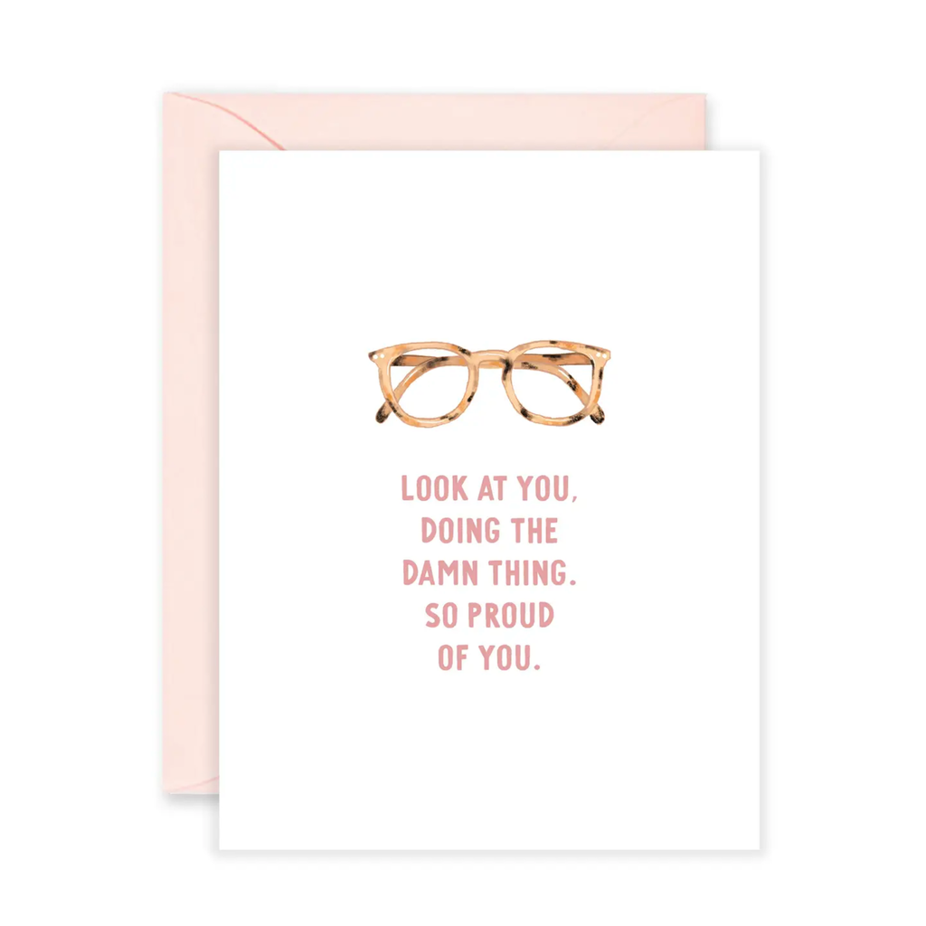 Proud of You Glasses Card