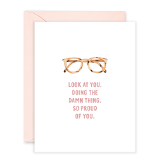 Proud of You Glasses Card