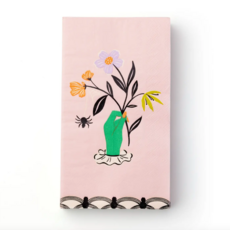 Floral Halloween Skulls & Spider Guest Towels