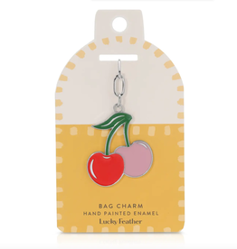 Cherries Enamel Bag Charm