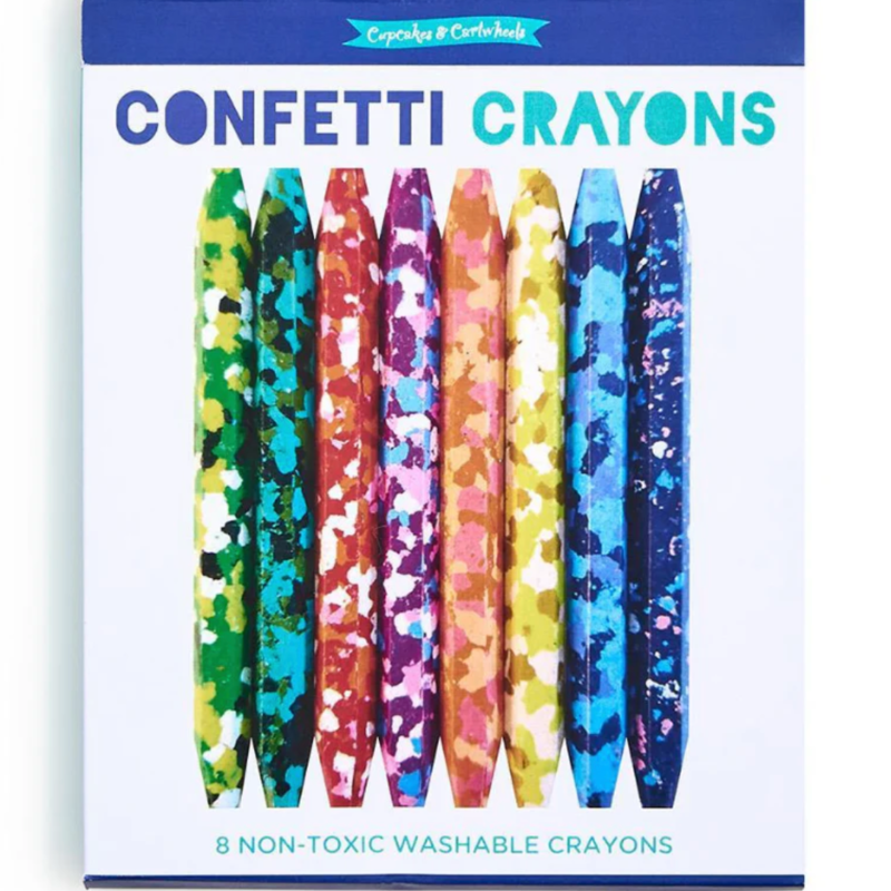 Happy Confetti Crayons Set of 8