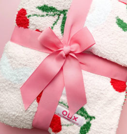Cherry On Top Plush Cozy Luxury Throw Blanket