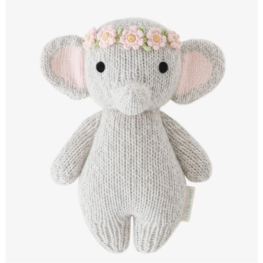 Blush Floral Baby Elephant & Flower Crown